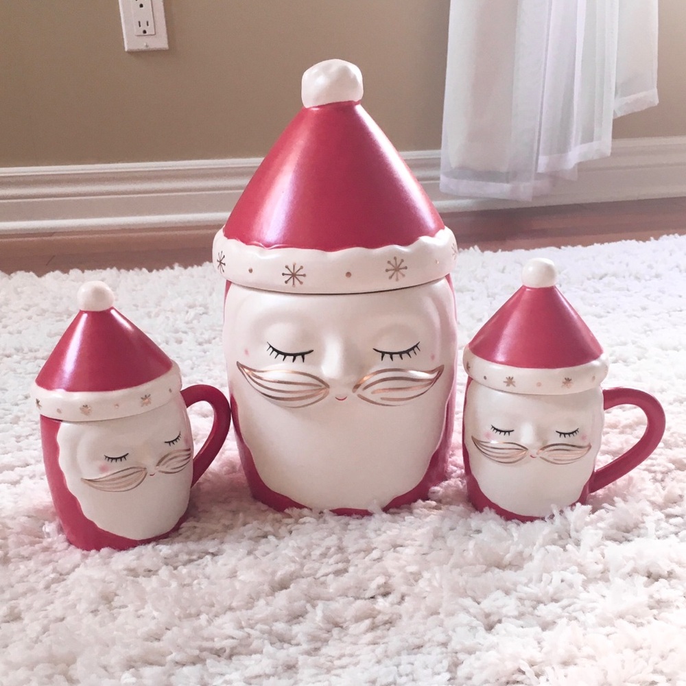 Santa canister and cups